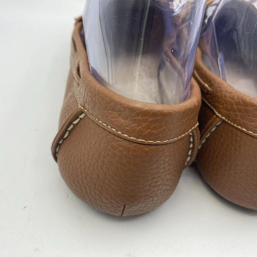 St Johns Bay Nexter Suede Slip-on Loafers Women 7 Flat Moccasin Shoe Brown - Picture 5 of 12